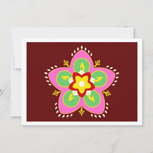 Diwali rangoli (Vorderseite)