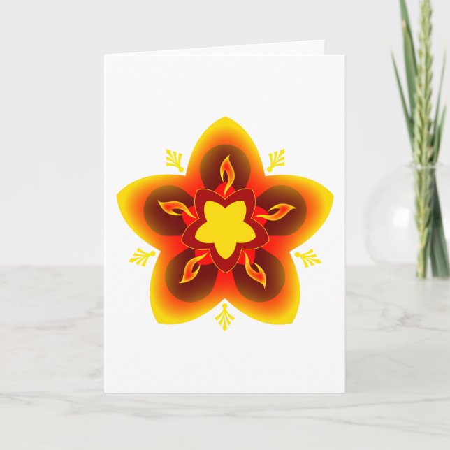 Diwali rangoli karte (Vorderseite)