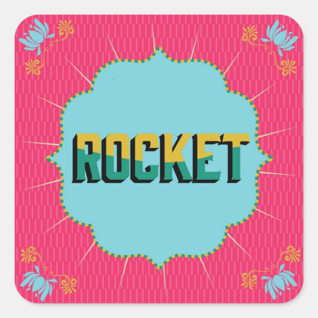 Diwali Square Stickers (Vorderseite)