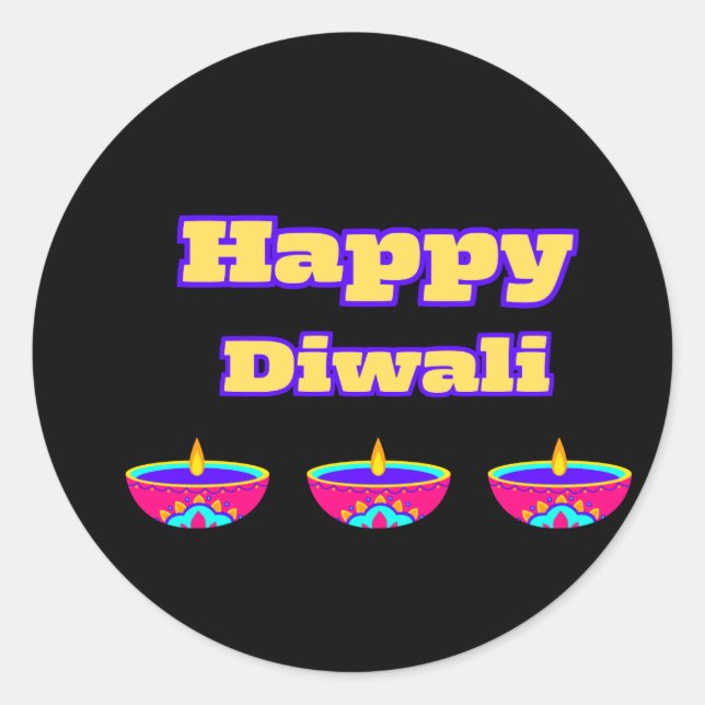 Diwali Stickers ( Happy Diwali) (Vorderseite)