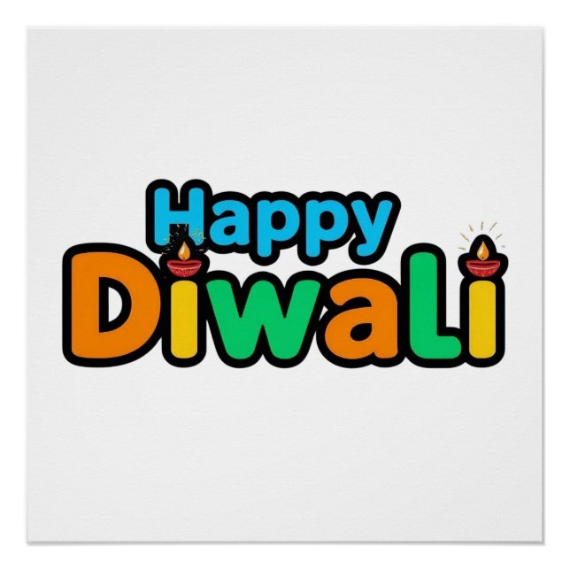 Diwali – The Colorful Festival of Light and Joy Poster (Vorderseite)
