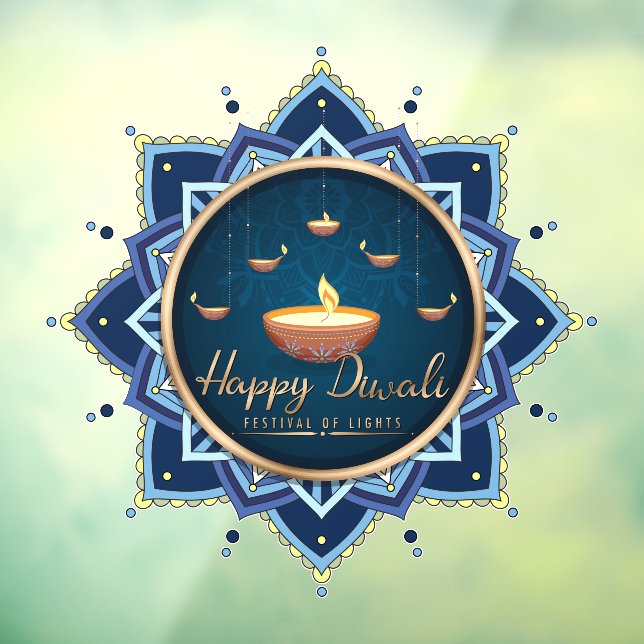 Diwali Window Clying Fensteraufkleber (Blatt 3)