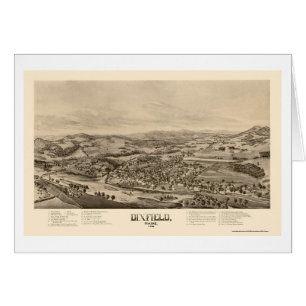 Dixfield, ICH panoramische Karte - 1896