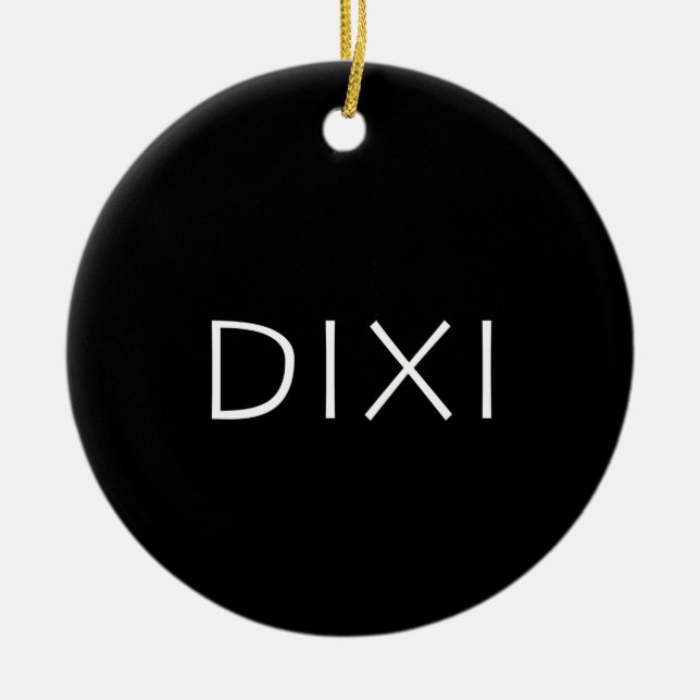 Dixi Keramik Ornament (Vorne)