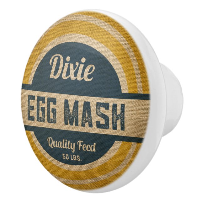 Dixie füttern Sack Vintagen Blick Keramikknauf (Rechts)