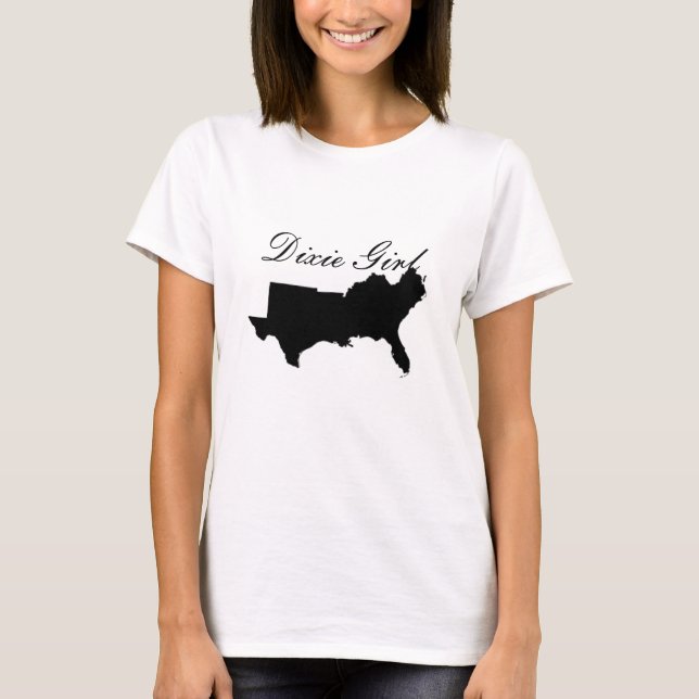 Dixie-Girl-Logo-Shirt T-Shirt (Vorderseite)