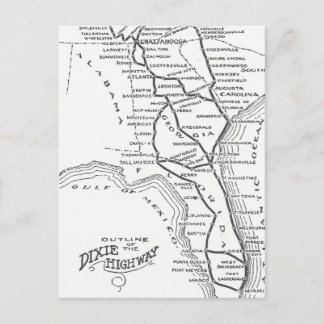 Dixie Highway D1 Postkarte