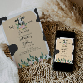 DIXIE Kuh Einladung zum ersten Geburtstag