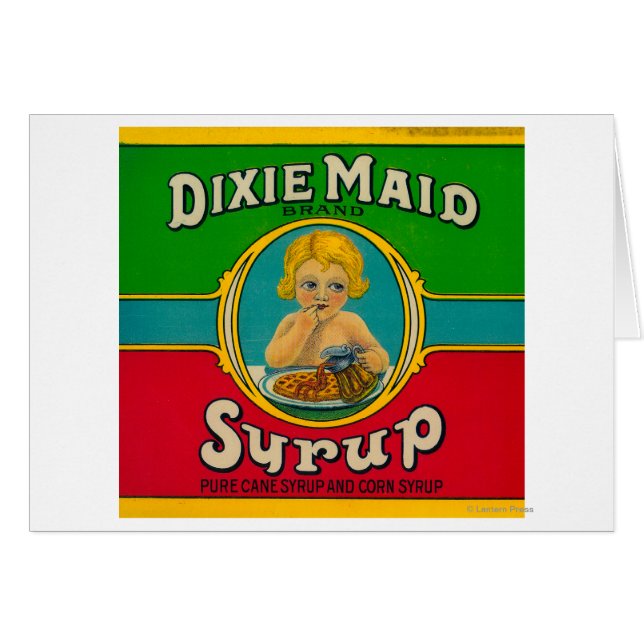 Dixie Maid Sirup LabelKairo, GA (Vorderseite (Horizontal))