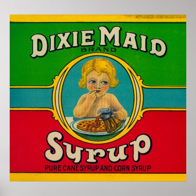 Dixie Maid Sirup LabelKairo, GA Poster (Vorne)