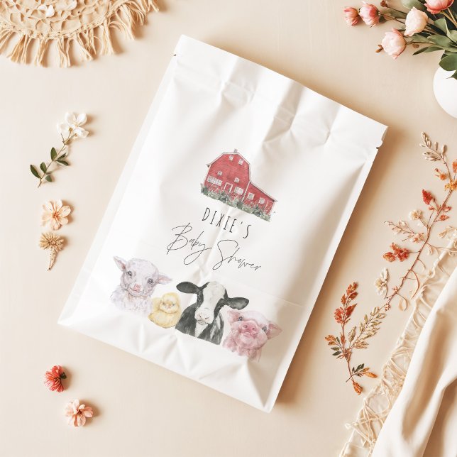 DIXIE Niedliches Land Red Barn Baby Tiere Geschenktütchen (Von Creator hochgeladen)