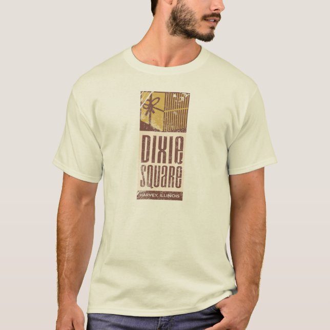 Dixie quadratischer Mall-Vintager beunruhigter T - T-Shirt (Vorderseite)