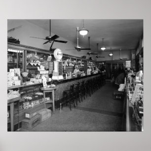 Dixie Soda Fountain Company: Zwanzigerjahre Poster