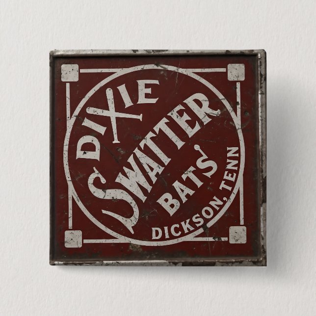 Dixie Swatters Dickson TN AH Leathers Schläger Button (Vorderseite)