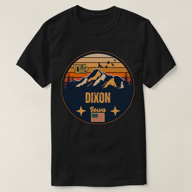 Dixon, Iowa, Vereinigte Staaten T-Shirt (Design vorne)