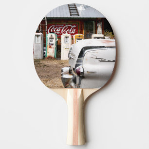 Dixon, New Mexico, Vereinigte Staaten. Oldtimer Tischtennis Schläger
