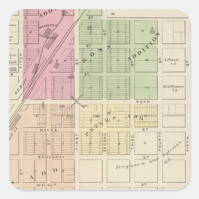 Dixon Quadratischer Aufkleber (Vorderseite)
