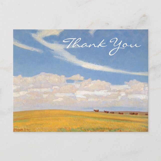 Dixons Prärie nach Sturm Postkarte (Vorderseite)