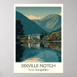 Dixville Notch New Hampshire Lake Poster