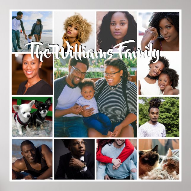 DIY 13 Foto | Unsere Familiensammlung DIY-Formulie Poster (Vorne)