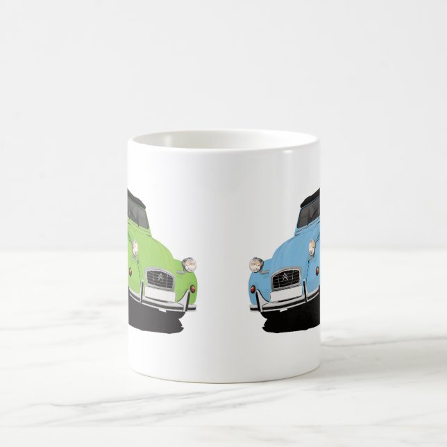 DIY 2CV (zwei Pferde) - Kaffeetasse (Mittel)