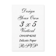 DIY 3 x 5 CHAMPAGNER Zartes Papier