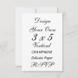 DIY 3 x 5 CHAMPAGNER Zartes Papier