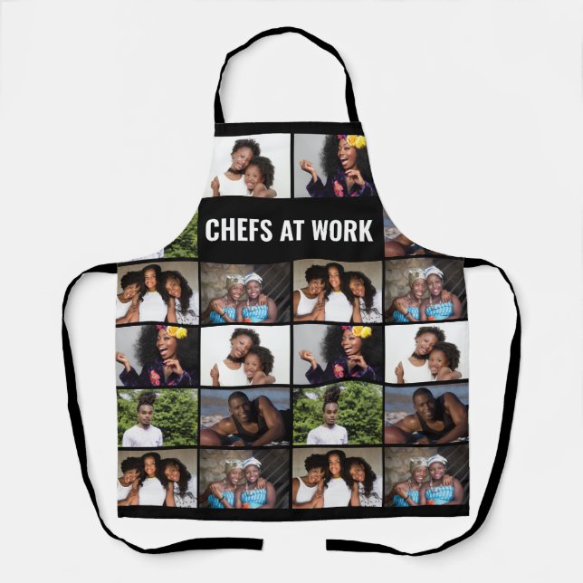 DIY 6-Foto-Collage-Bilderfamilie-Sake MEDIUM Schürze (Vorderseite)