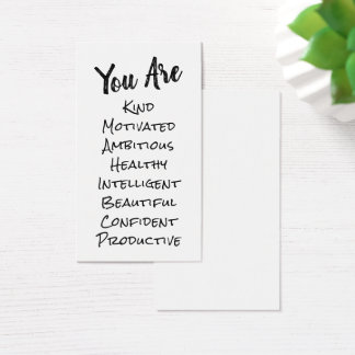 DIY Affirmation Cards mit positiven Qualitäten