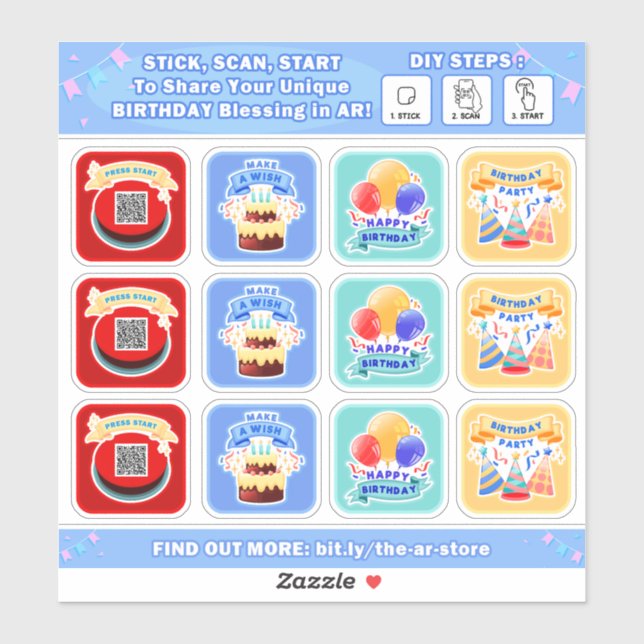 DIY-AR Story Sticker (Birthday) (Blatt)