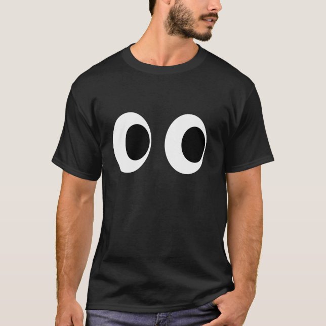 DIY Arcade Game Ghost Eyes Halloween Gruppe Kostüm T-Shirt (Vorderseite)