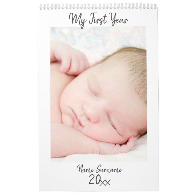 DIY Baby Neugeborenes erstes Foto für Paare Kalender (Titelbild)