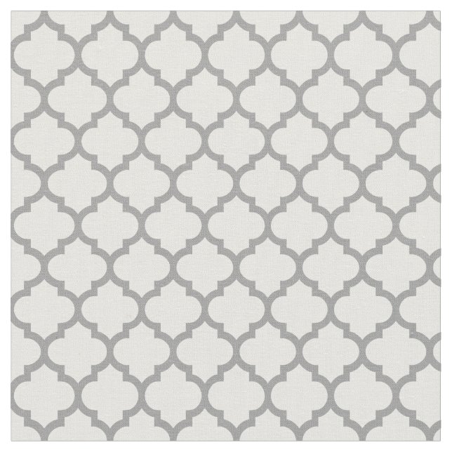 DIY Background, Dk Grau marokkanischer Quatrefolie Stoff (Nahaufnahme)
