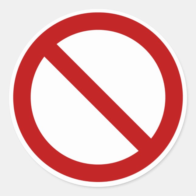 DIY "Ban"-Aufkleber Runder Aufkleber (Vorderseite)