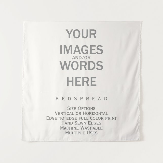 DIY - Bettüberdecke 57" x 57" / Wandteppich (Vorderseite)