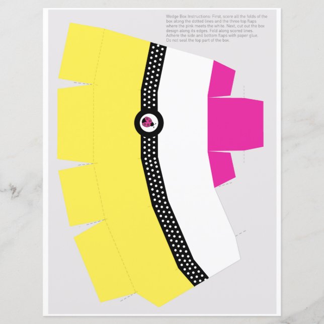 DIY-Bevorzugungs-Box, druckbar zum Klappmontieren (Vorderseite)