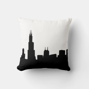 DIY BG Chicago Skyline Silhouette Kissen