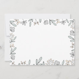 DIY Blank Delicate Floral Design Einladung
