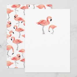DIY Blank Flamingo Einladung