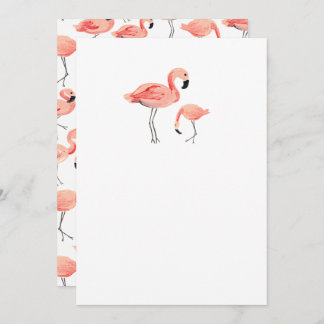 DIY Blank Flamingo Einladung