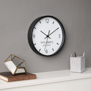 DIY Clock   Benutzerdefinierte Farbe, Name, Text Uhr