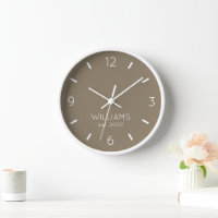 DIY Clock | Benutzerdefinierte Farbe, Name, Text