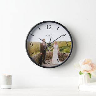 DIY Clock Benutzerdefiniertes Foto, Name, Text Uhr