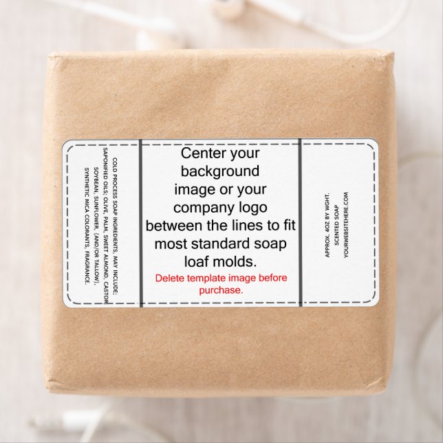 DIY Cold Process Soap Label-Vorlage (Insitu)