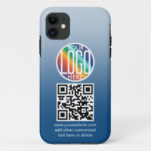 Diy Color Gradient   Firmenlogo und QR-Code Case-Mate iPhone Hülle