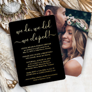 DIY Color Wir haben die Hochzeitsempfehlung 1 Foto Folieneinladung