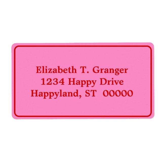 DIY Colors Gerahmt Pink #3 Red (Vorne)