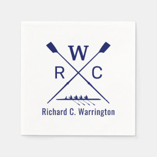DIY Colors Rowing Crew Blades Oars Boat Name Ini Serviette