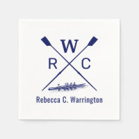 DIY Colors Women Rowing Crew Blades Boat Initial N