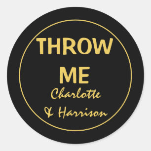 DIY Confetti Personalisiert Wedding Runder Aufkleber